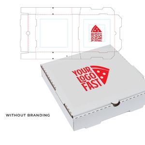 White Custom Pizza Box 10 x 10 x 2